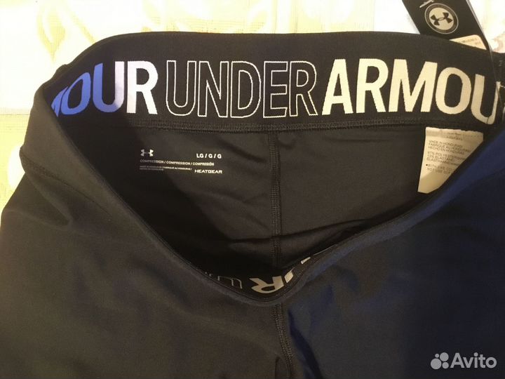 Тайтсы женские under armour новые Черные и красные