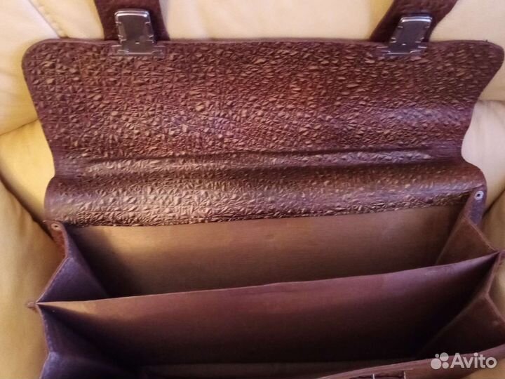 Мужской кожаный портфель новый