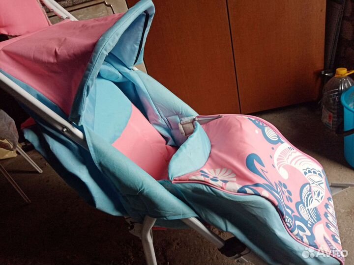 Детские санки коляска с колесами