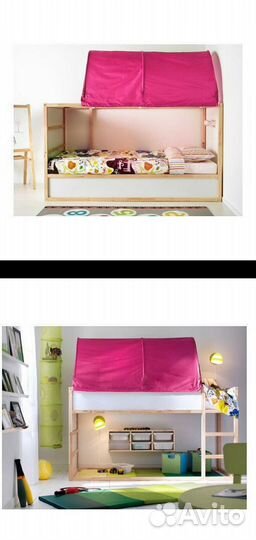 Детская кровать чердак IKEA kura Икея кюра