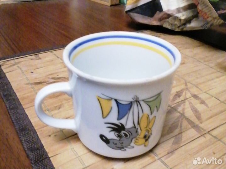 Кружка Ну, погоди ГДР Россия гольдиц