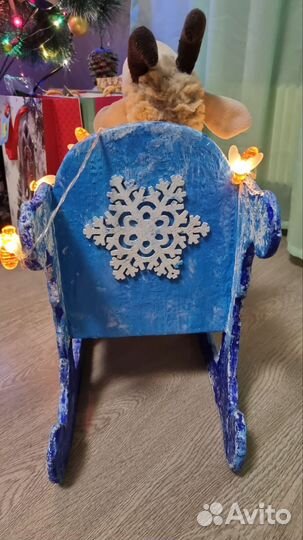 Сани новогодние ручной работы