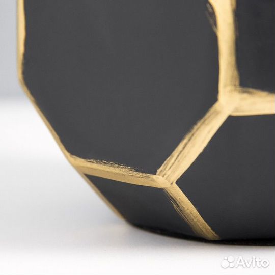 Настольная лампа 'Нео' E14 40Вт черно-золотой 20х2