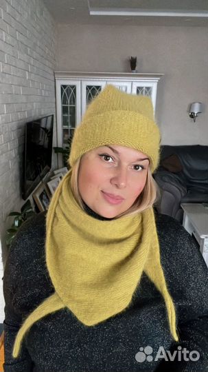 Комплект шапка и косынка