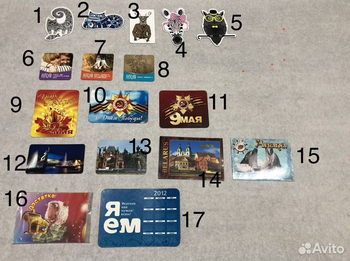 Набор магнитов на холодильник