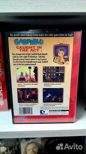 Картридж Garfield Sega Genesis,оригинал,лицензия