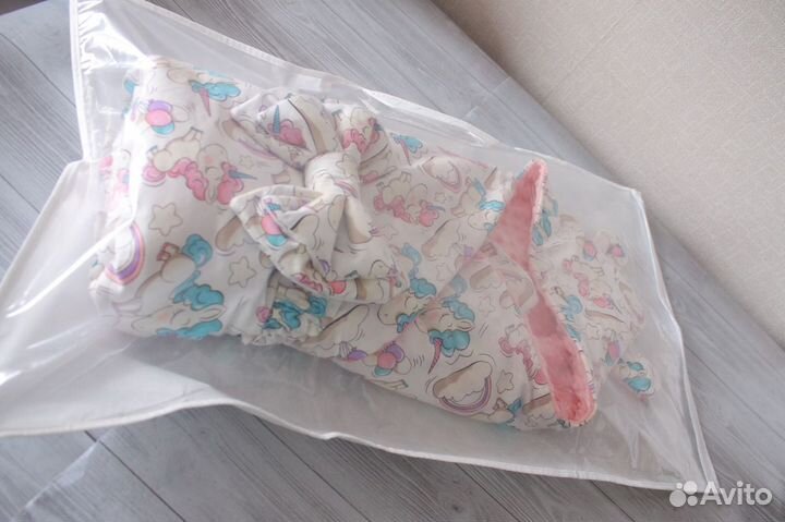 Конверт - одеяло для новорожденного на выписку