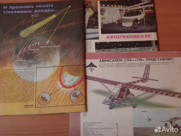 3 Журнала Техника Молодёжи 1986-1988