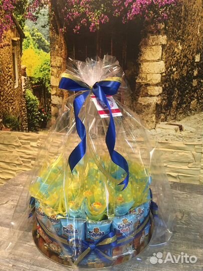 Торт из чупа-чупсов