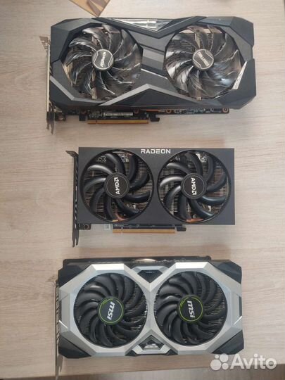 RTX2060s/GTX1660s/6600XT/6700 гарантия 3 месяца