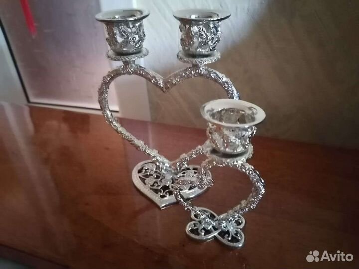 Подсвечники Мельхиор Германия 2шт