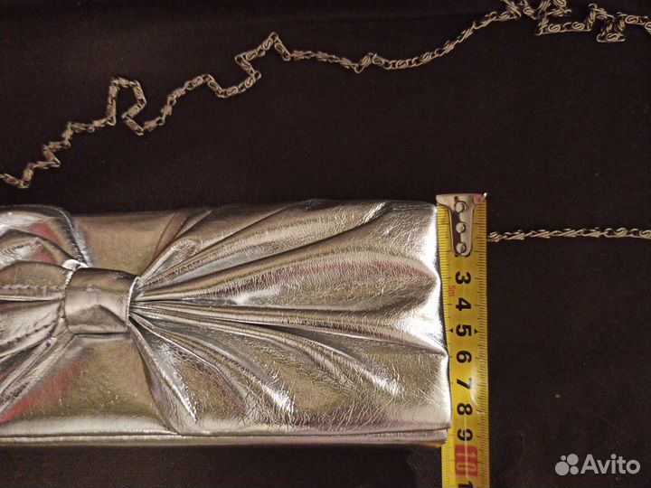 Сумка вечерняя серебро