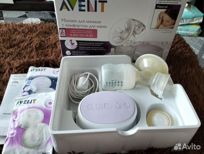 Молокоотсос avent электрический