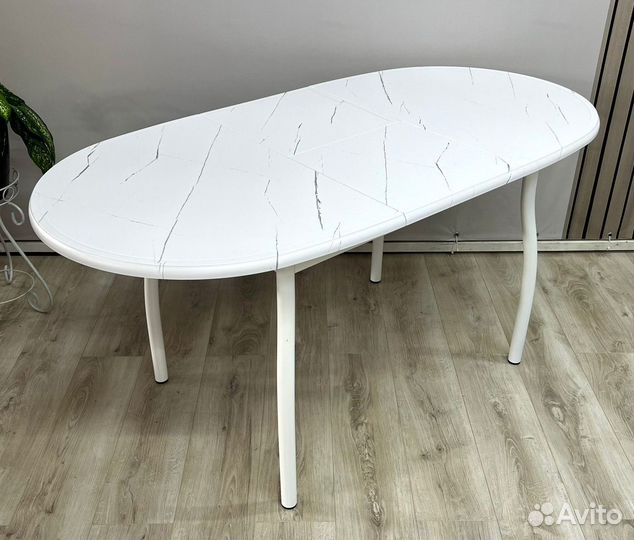 Стол обеденный раздвижной Балтимор К (Белый/мдф Мр