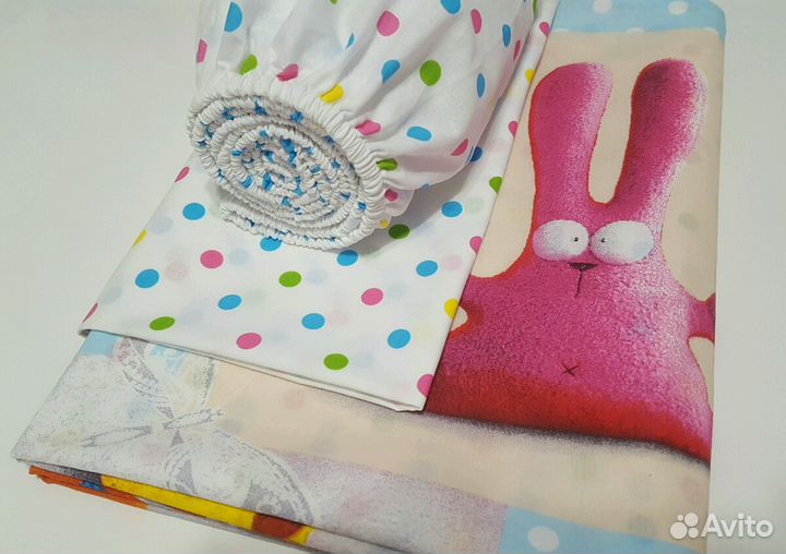 Простыни на резинке, детская постель (новые)