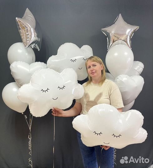 Гелиевые воздушные шары на выписку