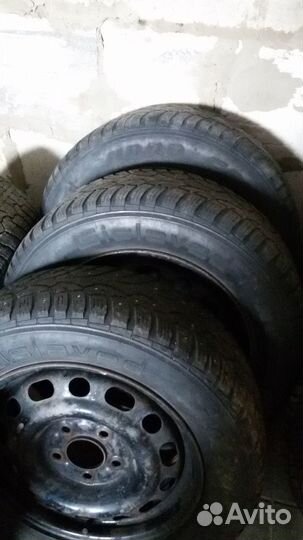 Шины 195/65/15 зимние гисловед на дисках 5/114.3