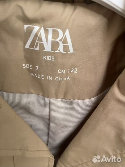 Плащ для девочки zara 122