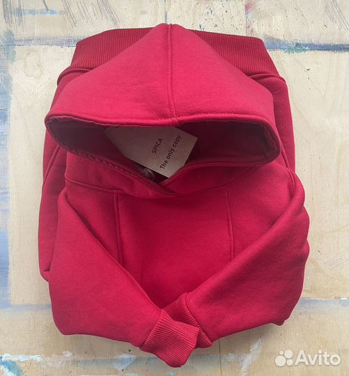 Красная худи, толстовка на среднюю собаку