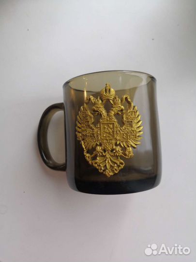 Кружка с декором герб России