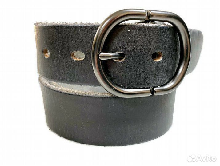 Ремень кожаный Премиум 978 black