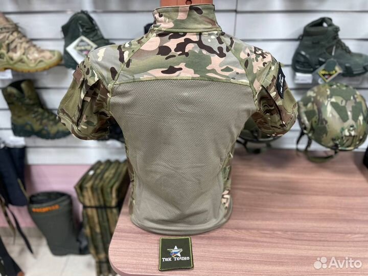 Тактическая боевая рубашка-футболка с кор. рукавом