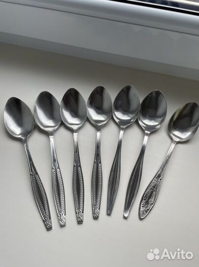 Вилки, ножи, ложки чайные и столовые СССР