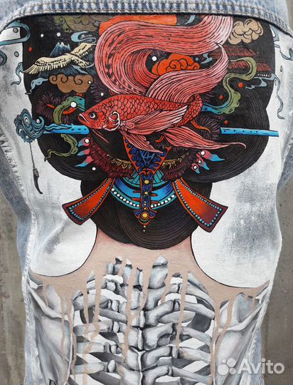 Роспись одежды профессиональным художником