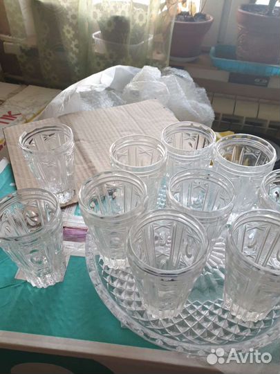 Хрустальные фужеры и рюмки