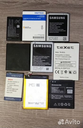 Аккумуляторы Li-ion от телефонов