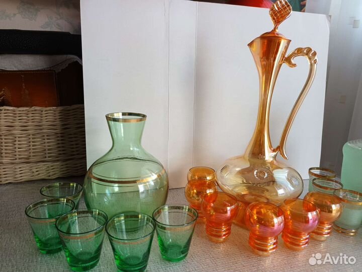 Графины с рюмками СССР