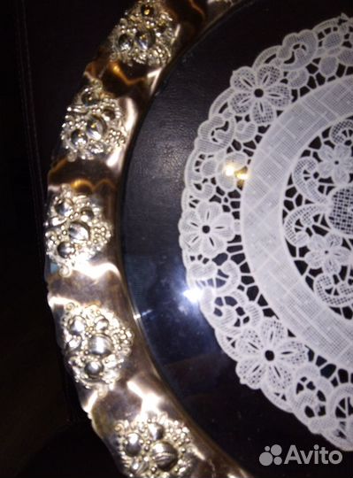 Старый Поднос Серебрение