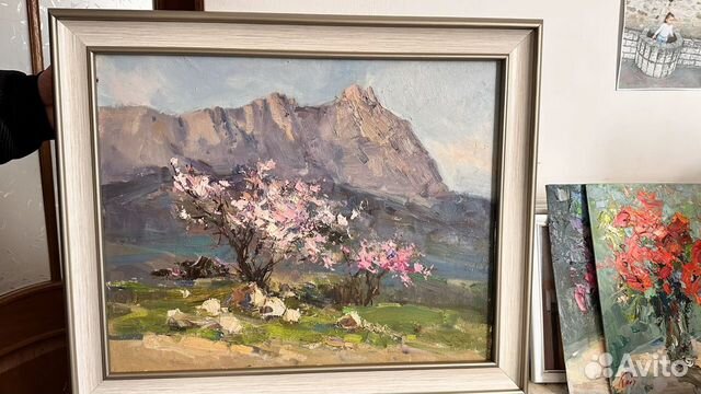 Картина горы Крым «Ай-Петри весной» цветение объявление продам