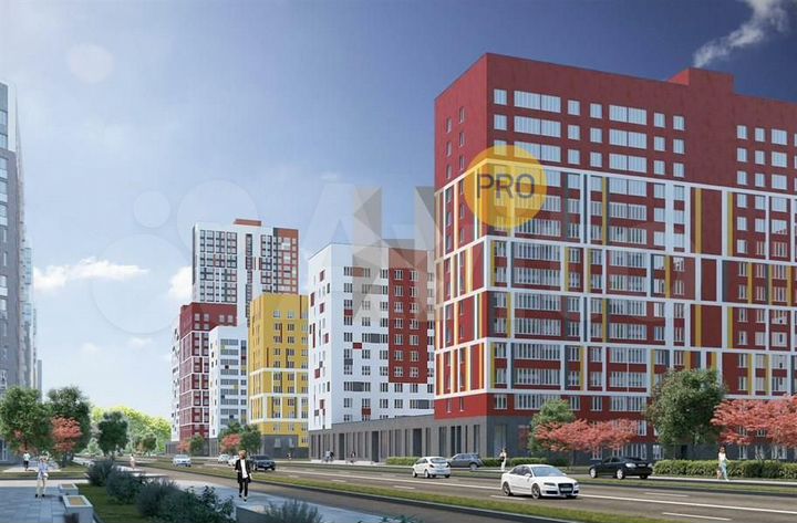 2-к. квартира, 51,6 м², 4/15 эт.