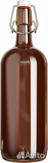 Бутылка с бугельной пробкой 1 литр новая