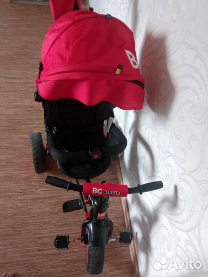 Велосипед коляска с ручкой