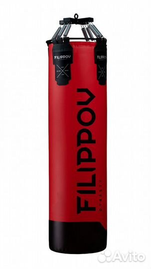Боксерский мешок filippov 130см х 45см вес 63-65кг