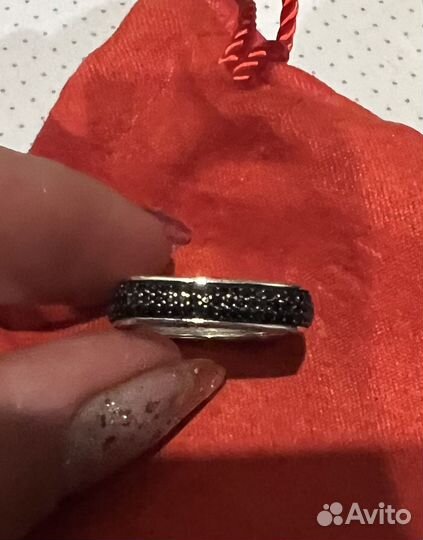 Серебряное кольцо квадратное