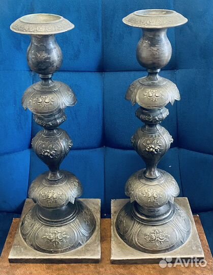 Старинные подсвечники Фраже Fraget 19 век