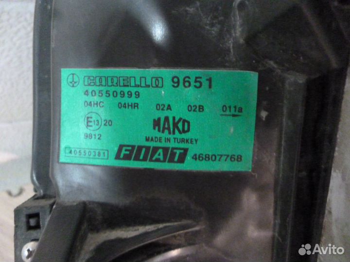 Фара передняя левая Fiat Doblo I