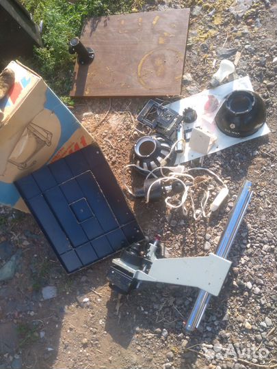 Фотоувеличитель крокус и фотоглянцеватель СССР