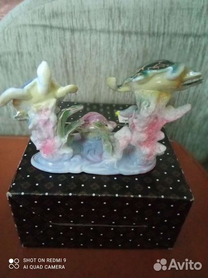 Статуэтка - три фарфоровых черепахи