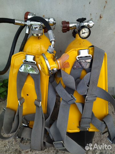 Комплект аквалангов для дайвинга и подводной охоты