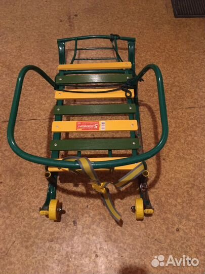 Детские санки ника с колесиками