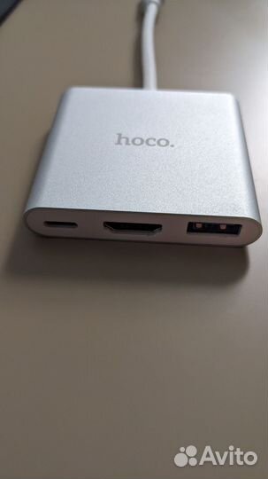 Переходник type-c на hdmi, USB, type-c хаб