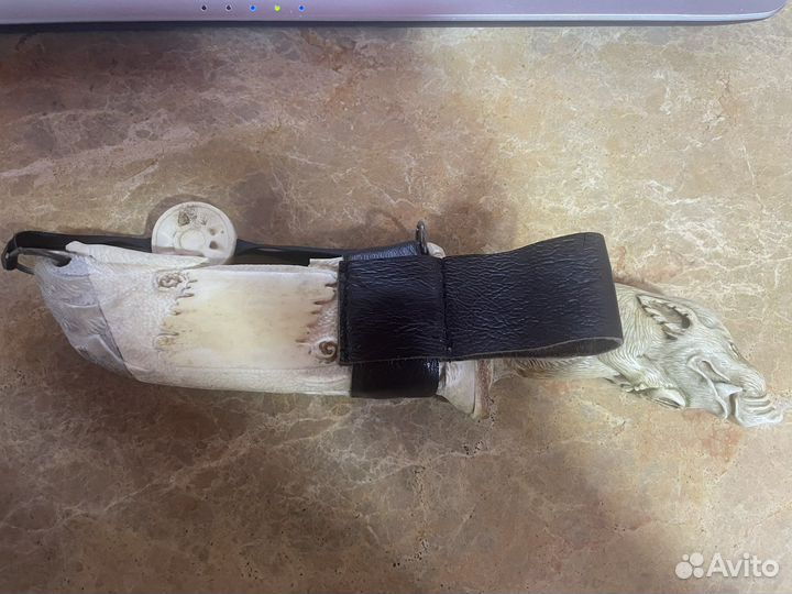 Нож кабан инкрустация кость мамонта