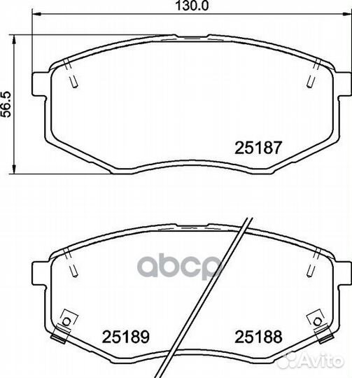 Колодки тормозные дисковые перед NP6039 NIS