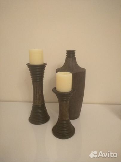 Продам вазу и 2 подсвечника