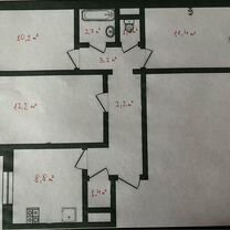 3-к. квартира, 65,6 м², 4/9 эт.