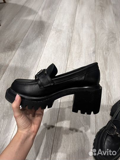 Лоферы натуральная кожа 38